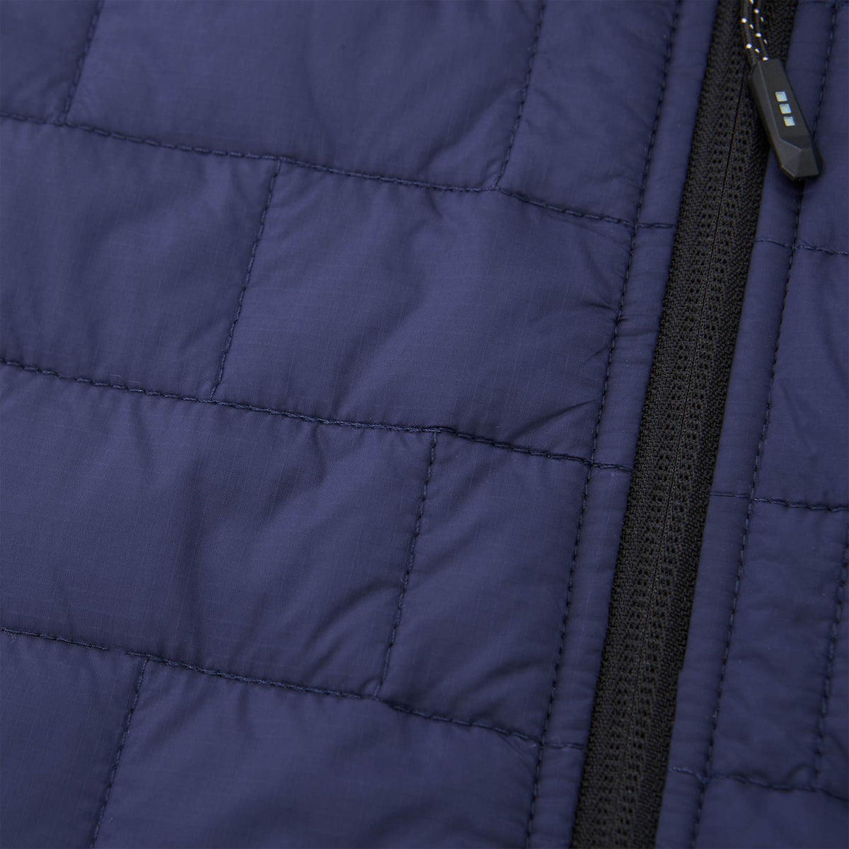 Telluride Packable Puffer Vest for Women Embroidery - Vintage Navy - Texture