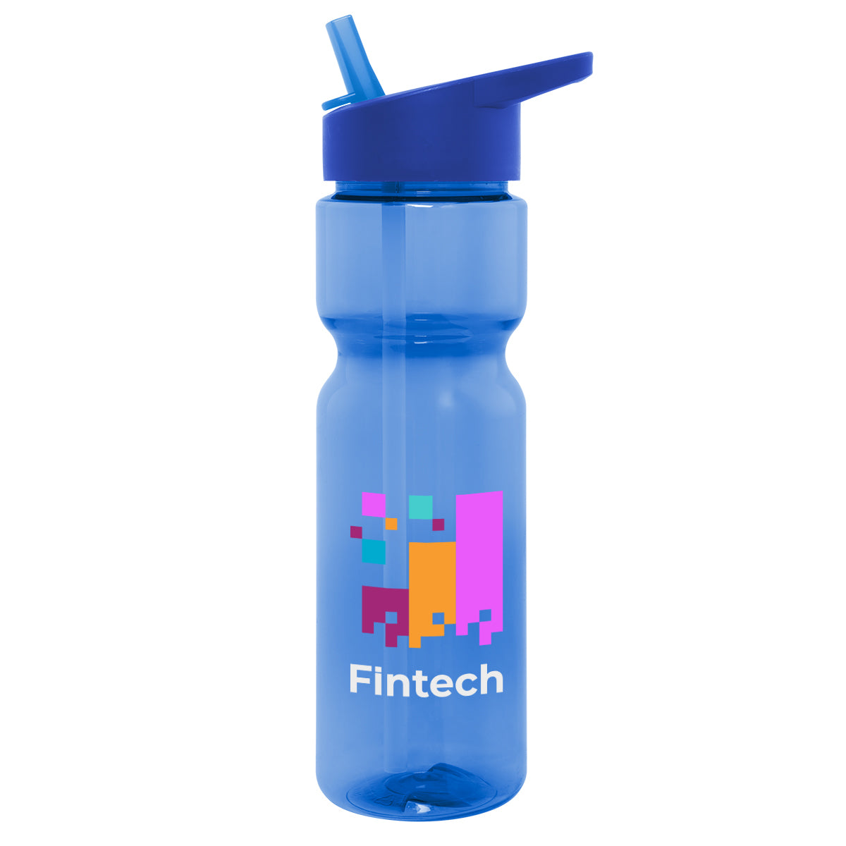 Tempo Bottle in Full Color, 28 oz - Blue - Colorbrite