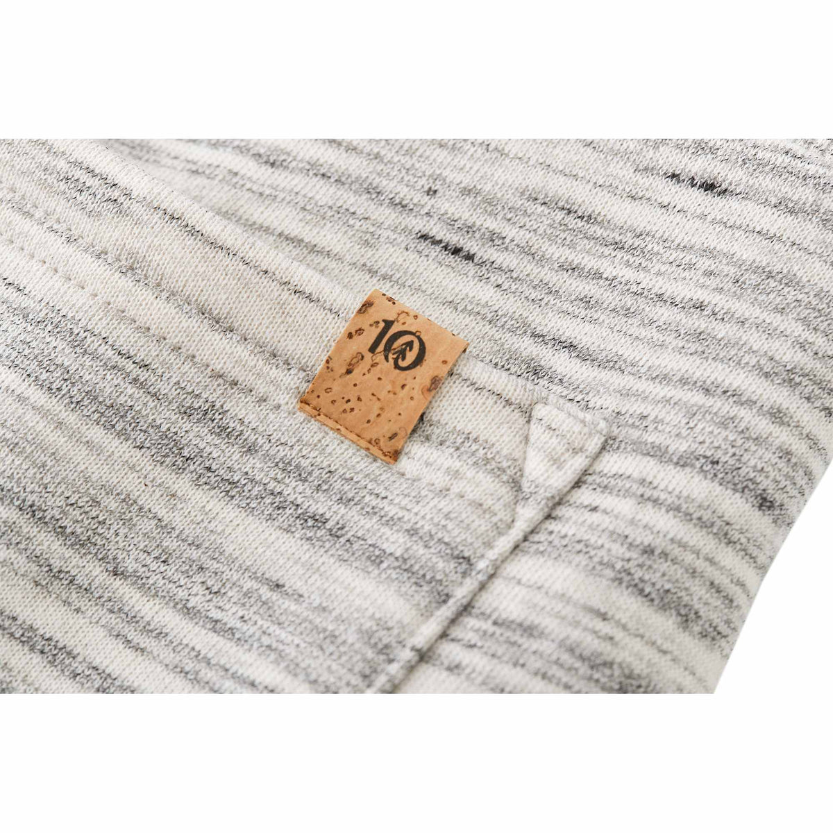 Tentree Atlas Sweatpants for Men Transfer - ten Hi Rise Grey Space Dye - Detail 3