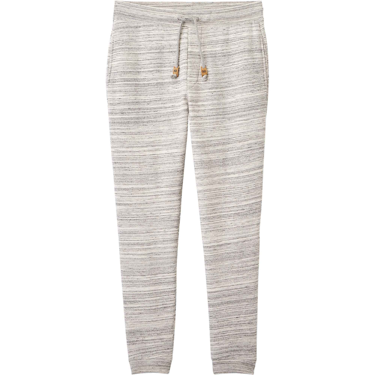 Tentree Atlas Sweatpants for Men Transfer - ten Hi Rise Grey Space Dye - Front
