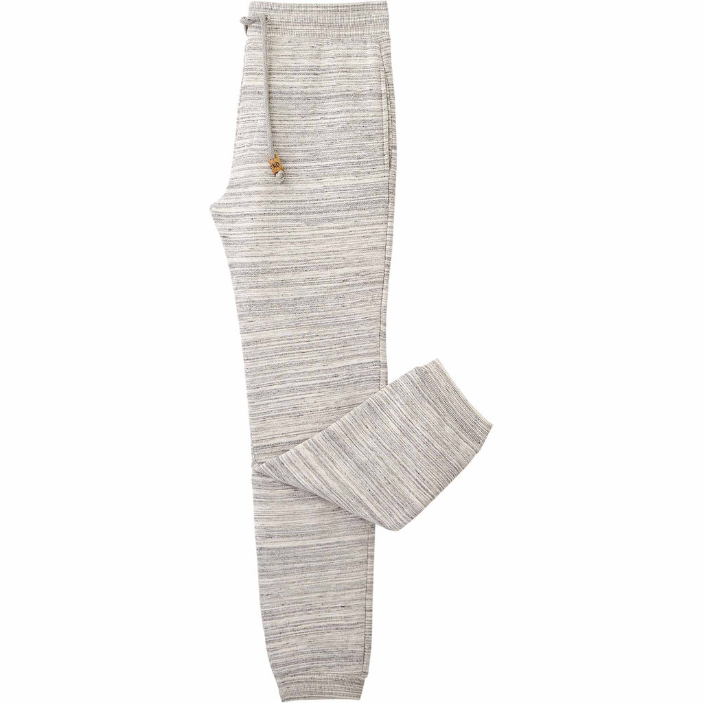 Tentree Atlas Sweatpants for Men Transfer - ten Hi Rise Grey Space Dye - Left Side 2