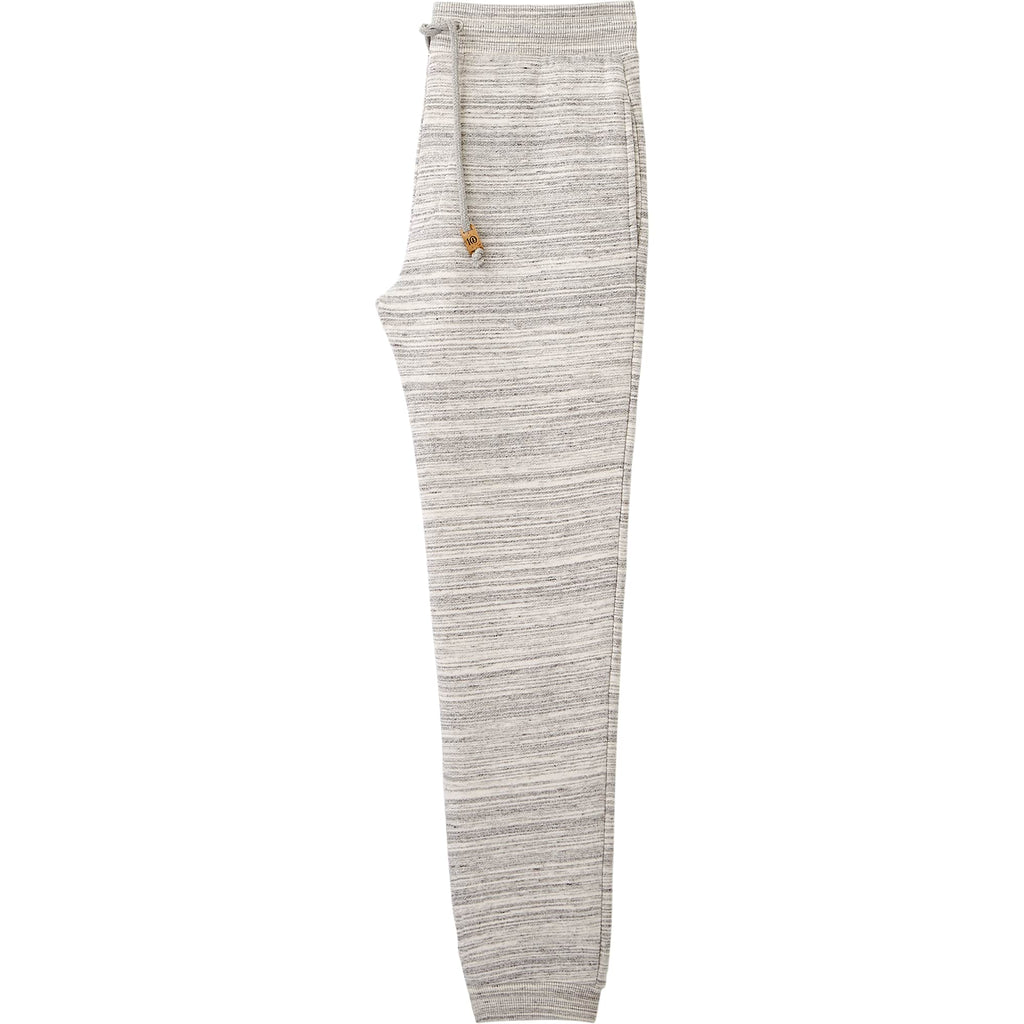 Tentree Atlas Sweatpants for Men Transfer - ten Hi Rise Grey Space Dye - Left Side