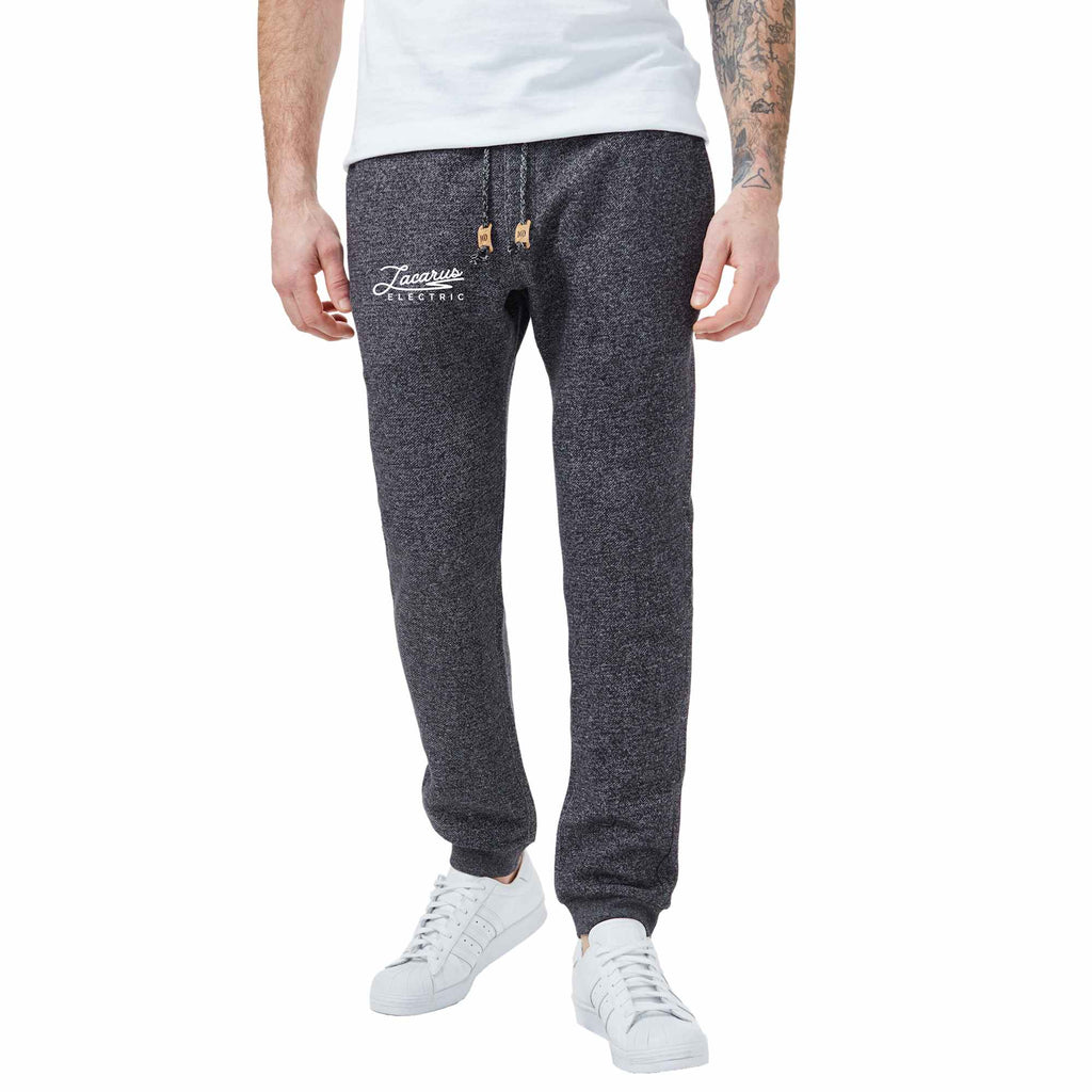Tentree Atlas Sweatpants for Men Transfer - ten Meteorite Black Space Dye - On Model Front