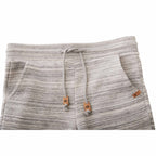 Tentree Bamone Sweatpants for Women Embroidery - ten Hi Rise Grey Space Dye - Detail 2