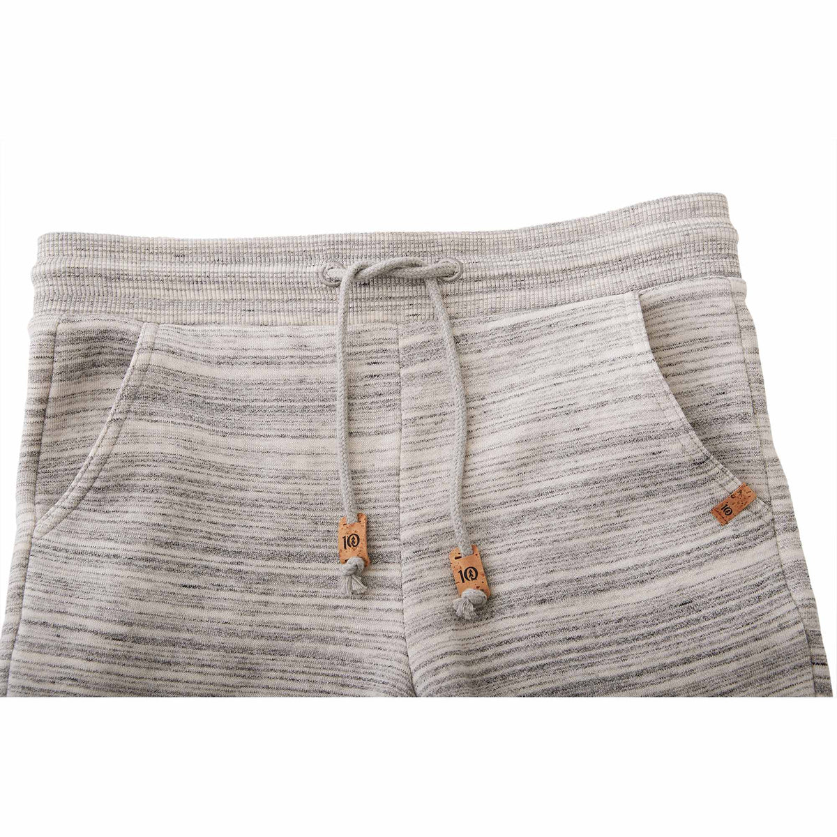 Tentree Bamone Sweatpants for Women Embroidery - ten Hi Rise Grey Space Dye - Detail 2