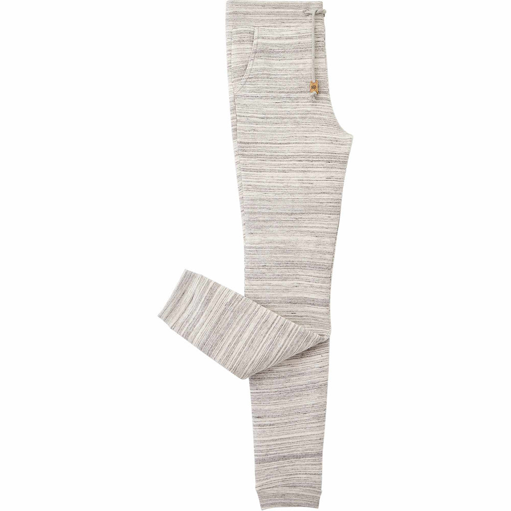 Tentree Bamone Sweatpants for Women Embroidery - ten Hi Rise Grey Space Dye - Right Side 2