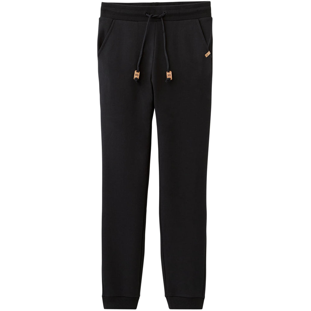 Tentree Bamone Sweatpants for Women Embroidery - ten Meteorite Black - Front