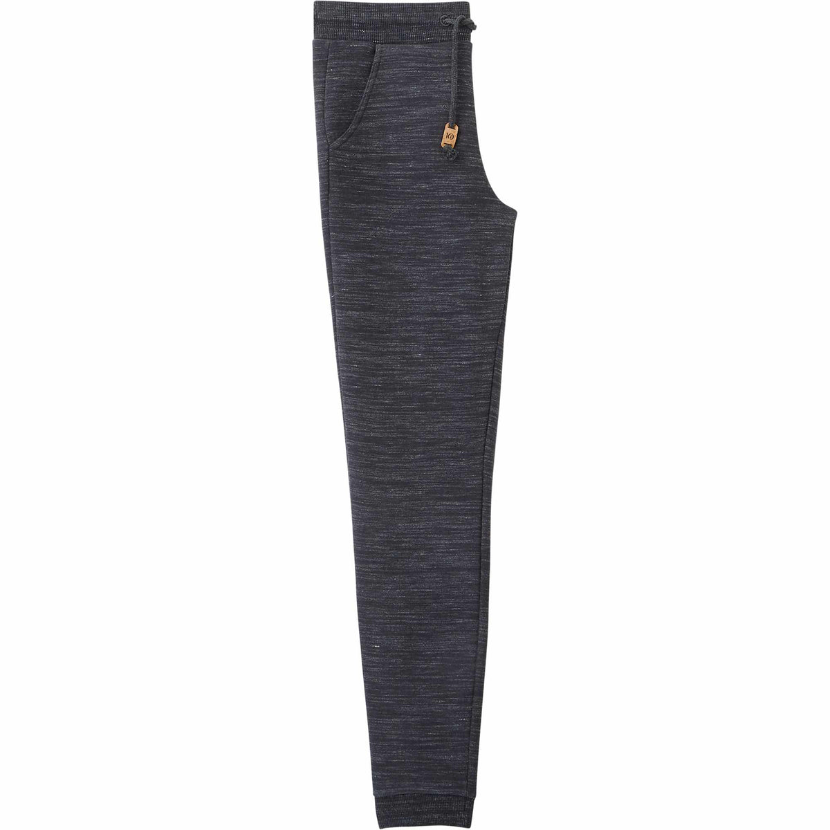 Tentree Bamone Sweatpants for Women Embroidery - ten Meteorite Black Space Dye - Right Side