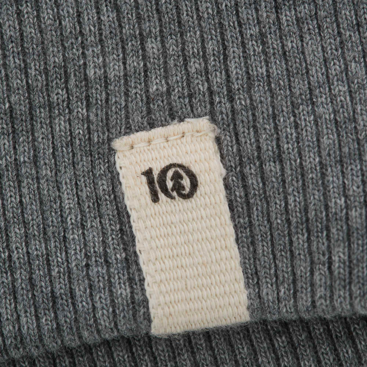 Tentree Banshee Organic Cotton Cowl Hoodie for Women Transfer - ten Heather Grey - Detail