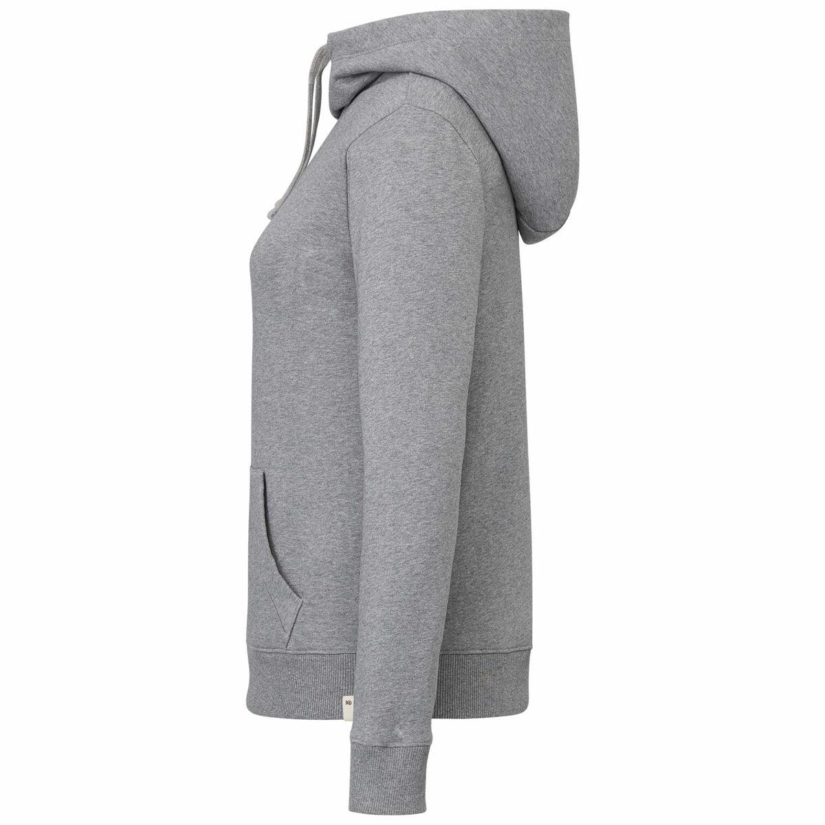 Tentree Banshee Organic Cotton Cowl Hoodie for Women Transfer - ten Heather Grey - Left Side