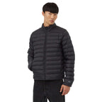 tentree Cloud Shell Packable Puffer Jacket for Men Transfer - ten Meteorite Black - Front On Model 2