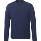 tentree Long Sleeve Tee in Fairtrade Organic Cotton for Men Transfer - ten Dress Blue - Front