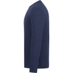 tentree Long Sleeve Tee in Fairtrade Organic Cotton for Men Transfer - ten Dress Blue - Left Side