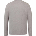 tentree Long Sleeve Tee in Fairtrade Organic Cotton for Men Transfer - ten Heather Grey - Back