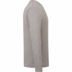tentree Long Sleeve Tee in Fairtrade Organic Cotton for Men Transfer - ten Heather Grey - Right Side