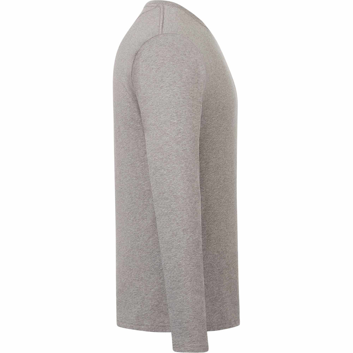 tentree Long Sleeve Tee in Fairtrade Organic Cotton for Men Transfer - ten Heather Grey - Right Side