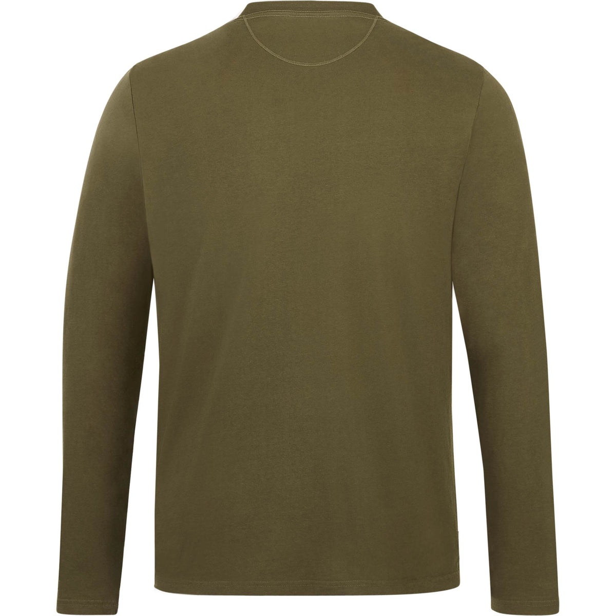tentree Long Sleeve Tee in Fairtrade Organic Cotton for Men Transfer - ten Olive Night Green - Back
