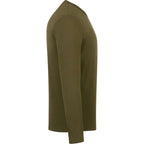 tentree Long Sleeve Tee in Fairtrade Organic Cotton for Men Transfer - ten Olive Night Green - Right Side