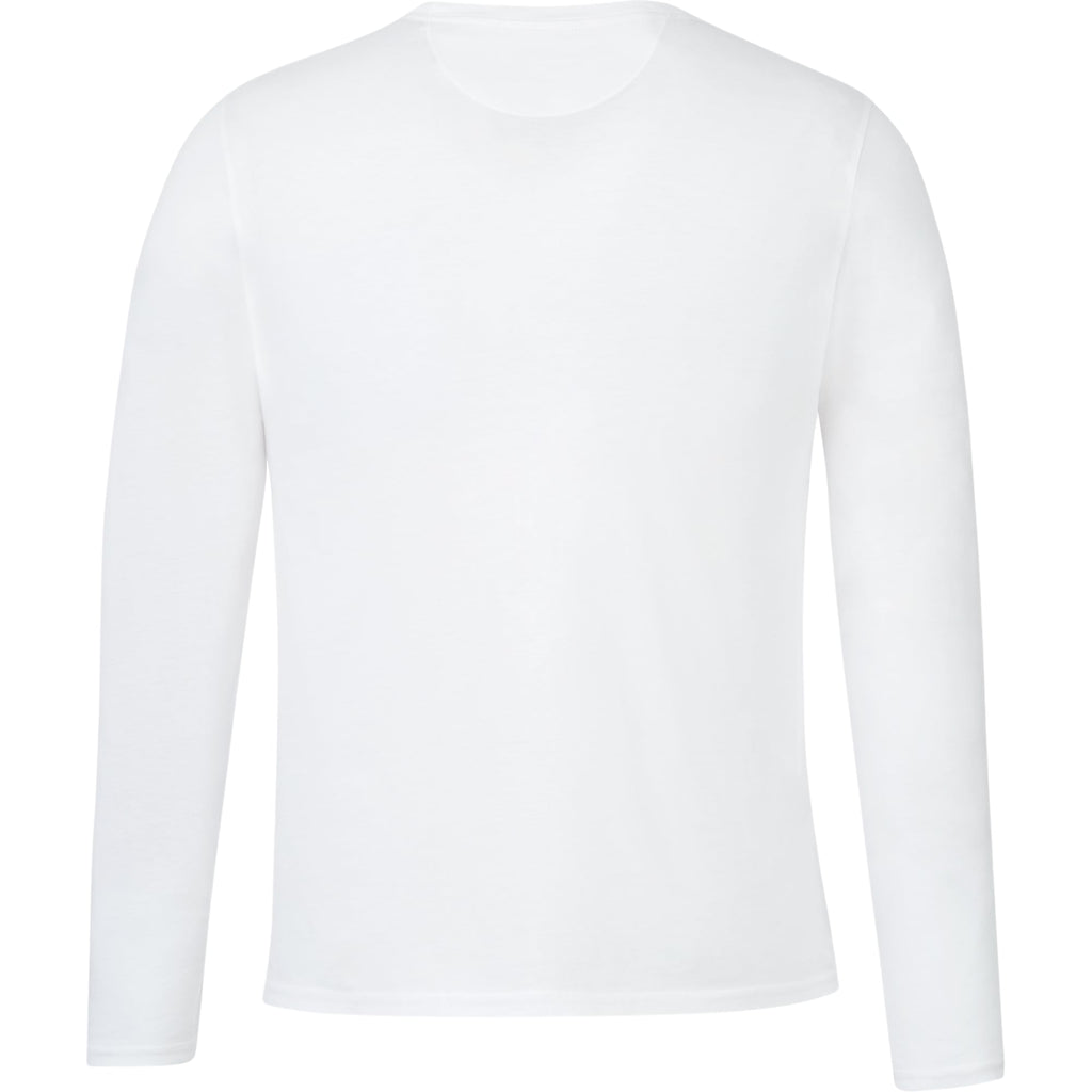 tentree Long Sleeve Tee in Fairtrade Organic Cotton for Men Transfer - ten White - Back