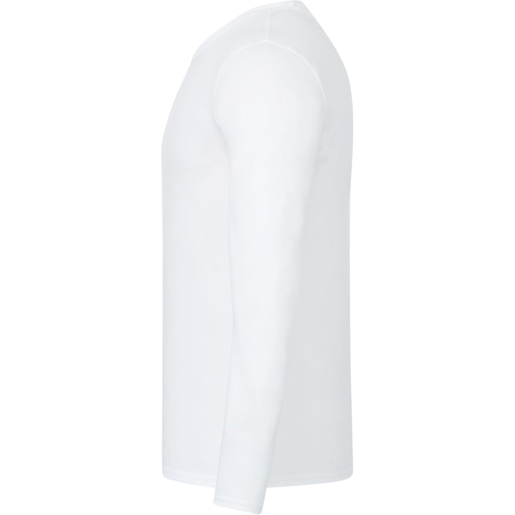 tentree Long Sleeve Tee in Fairtrade Organic Cotton for Men Transfer - ten White - Left Side