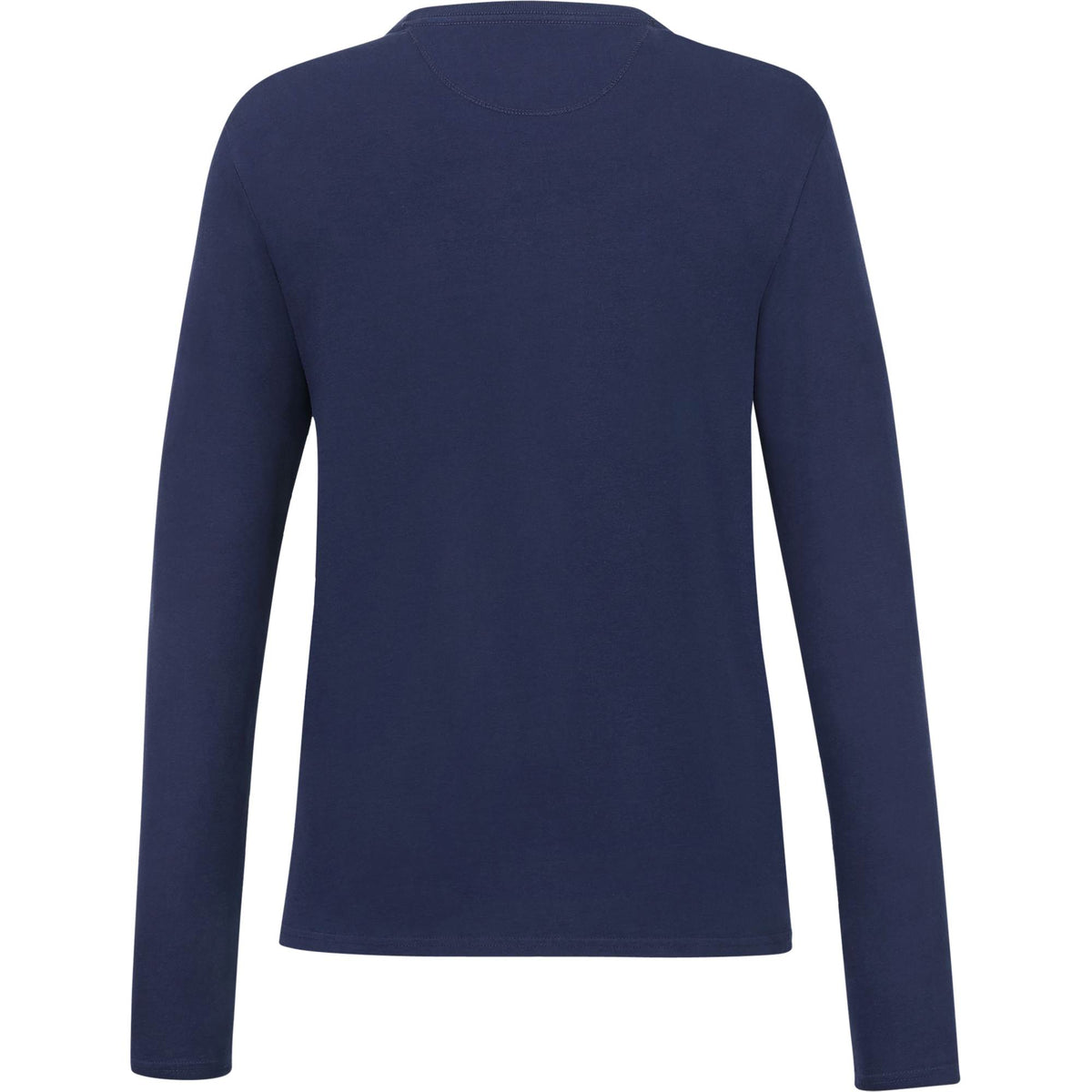 tentree Long Sleeve Tee in Fairtrade Organic Cotton for Women Transfer - ten Dress Blue - Back