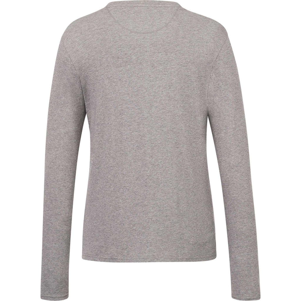 tentree Long Sleeve Tee in Fairtrade Organic Cotton for Women Transfer - ten Heather Grey - Back