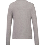 tentree Long Sleeve Tee in Fairtrade Organic Cotton for Women Transfer - ten Heather Grey - Back