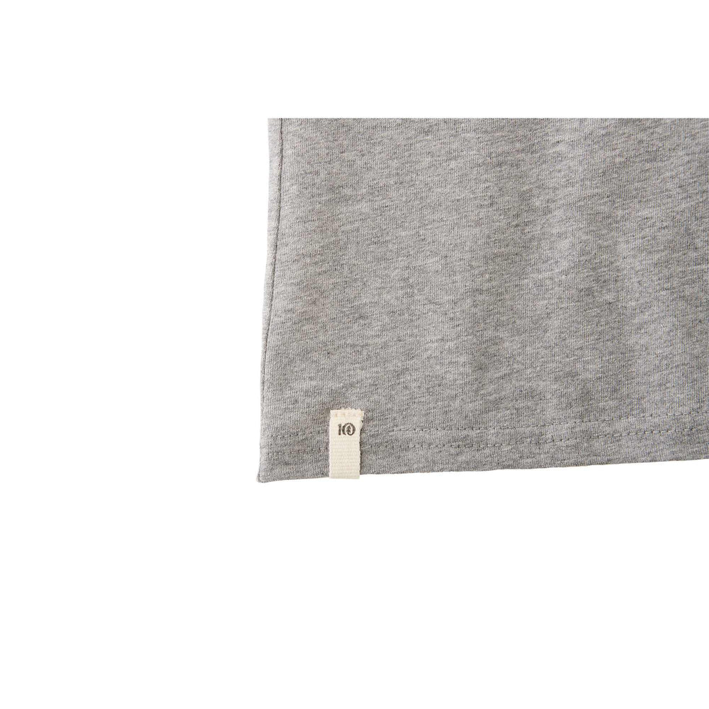 tentree Long Sleeve Tee in Fairtrade Organic Cotton for Women Transfer - ten Heather Grey - Detail