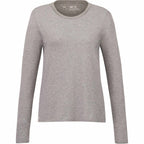 tentree Long Sleeve Tee in Fairtrade Organic Cotton for Women Transfer - ten Heather Grey - Front