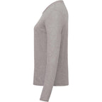 tentree Long Sleeve Tee in Fairtrade Organic Cotton for Women Transfer - ten Heather Grey - Left Side