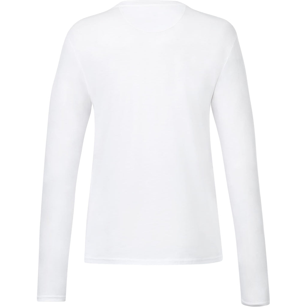 tentree Long Sleeve Tee in Fairtrade Organic Cotton for Women Transfer - ten White - Back