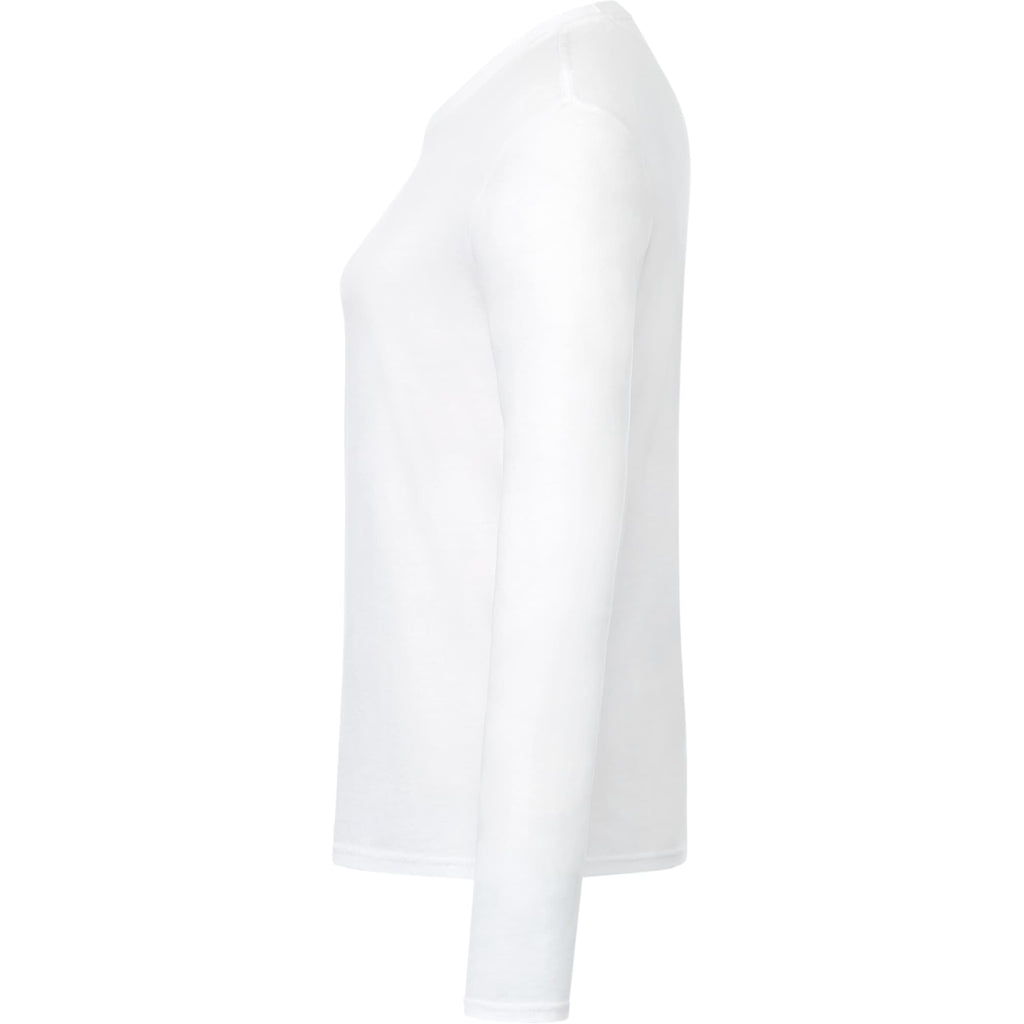 tentree Long Sleeve Tee in Fairtrade Organic Cotton for Women Transfer - ten White - Left Side