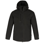 tentree Nimbus Waterproof Rain Jacket for Men Embroidery - ten Meteorite Black - Front