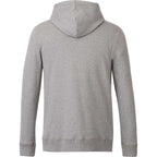 Tentree Organic Cotton Full Zip Hoodie for Men Embroidery - ten Heather Grey - Back