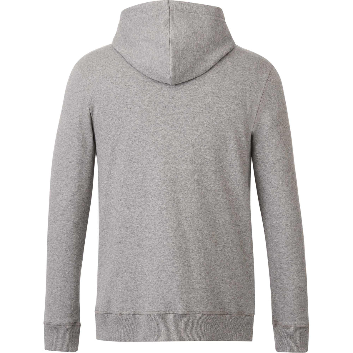 Tentree Organic Cotton Full Zip Hoodie for Men Embroidery - ten Heather Grey - Back