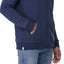 Tentree Organic Cotton Full Zip Hoodie for Men Transfer - ten Dress Blue - Left Angle On Model