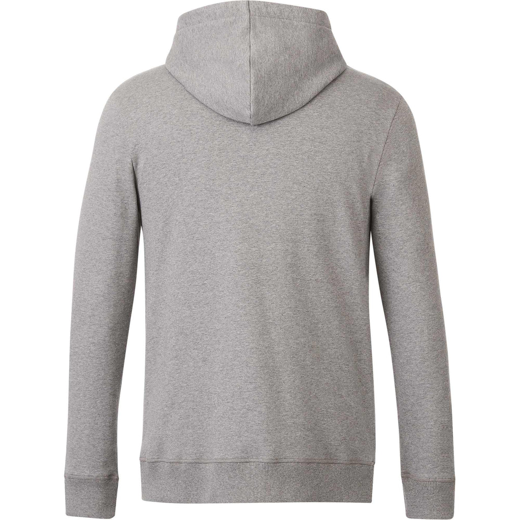 Tentree Organic Cotton Full Zip Hoodie for Men Transfer - ten Heather Grey - Back