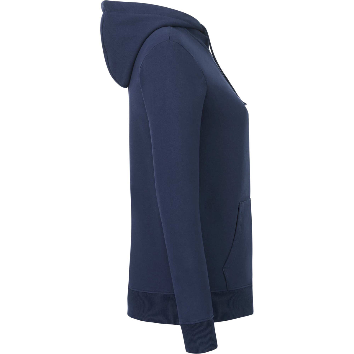Tentree Organic Cotton Full Zip Hoodie for Women Embroidery - ten Dress Blue - Right Side