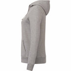 Tentree Organic Cotton Full Zip Hoodie for Women Embroidery - ten Heather Grey - Left Side