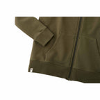 Tentree Organic Cotton Full Zip Hoodie for Women Embroidery - ten Olive Night Green - Detail 2