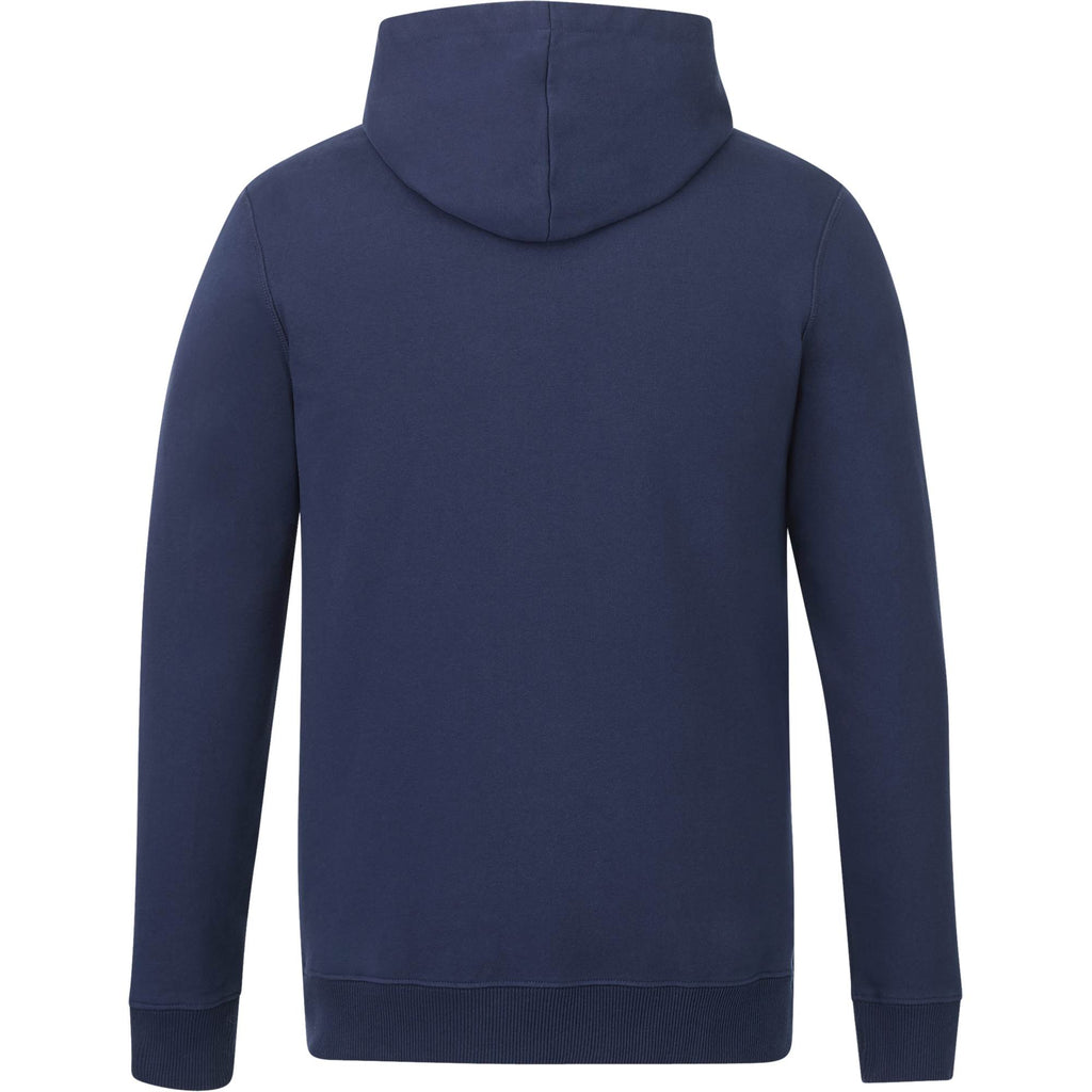 Tentree Organic Cotton Pullover Hoodie for Men Embroidery - ten Dress Blue - Back