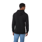 Tentree Organic Cotton Pullover Hoodie for Men Embroidery - ten Meteorite Black - Back On Model