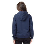 Tentree Organic Cotton Pullover Hoodie for Women Embroidery - ten Dress Blue - On Model Back