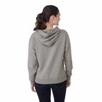 Tentree Organic Cotton Pullover Hoodie for Women Transfer - ten Heather Grey - Back On Model