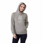 Tentree Organic Cotton Pullover Hoodie for Women Transfer - ten Heather Grey - Front On Model