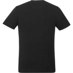 tentree Short Sleeve Tee in Fairtrade Organic Cotton for Men Embroidery - ten Meteorite Black - Back
