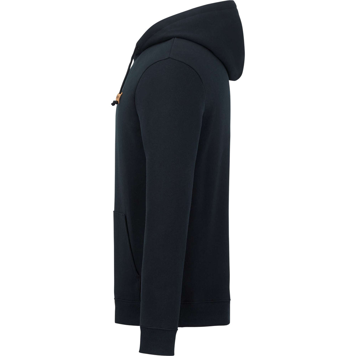 Tentree Space Dye Fleece Hoodie for Men Embroidery - ten Meteorite Black - Left Side
