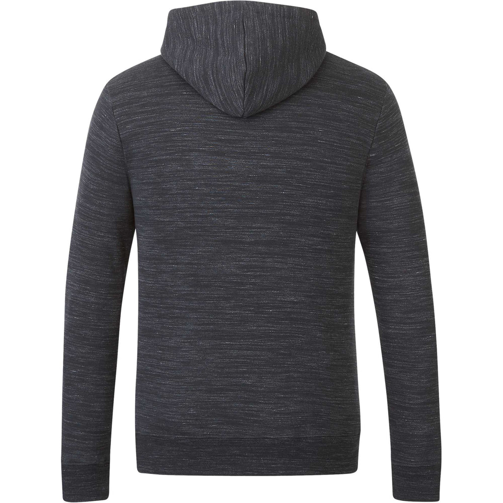 Tentree Space Dye Fleece Hoodie for Men Embroidery - ten Meteorite Black Space Dye - Back