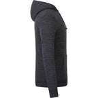 Tentree Space Dye Fleece Hoodie for Men Embroidery - ten Meteorite Black Space Dye - Right Side
