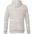 Tentree Space Dye Fleece Hoodie for Men Transfer - ten Hi Rise Grey Space Dye - Back